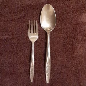 ✔️Superior Stainless USA fork and serving spoon